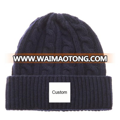 hot selling fashion beanie  plain custom beanie  winter knitted hat